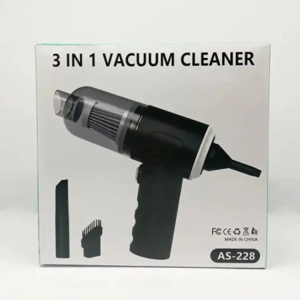 3 In 1 Portable Vacuum Cleaner Wireless Hand-held Cleaning For Car Home As 228