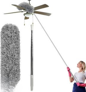 Extendable Telescope Microfiber Duster Long Handle For Cleaning Dust