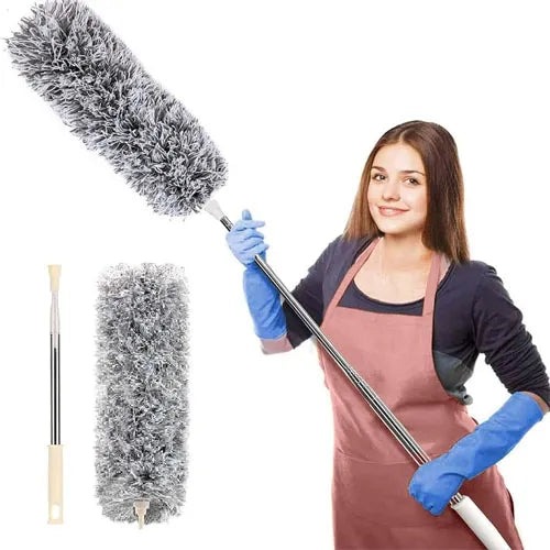 Extendable Telescope Microfiber Duster Long Handle For Cleaning Dust