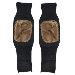 (1pair) Knee Warmer Woolen Knee Cap For Men And Women (random Design)