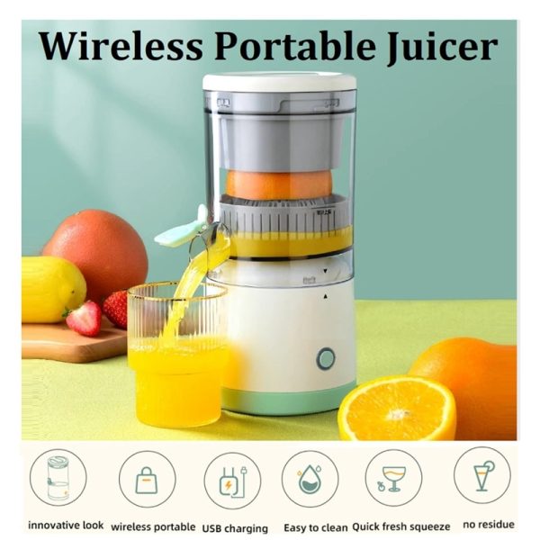 Portable Electric Citrus Juicer Hands-free rechargeable | Orange, Lemon Squeezer | Juice Extractor