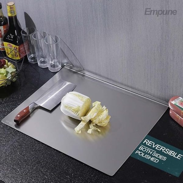 Stainless Steel Cutting Board Durable, Hygienic, And Easy To Clean—perfect For All Your Chopping Needs.