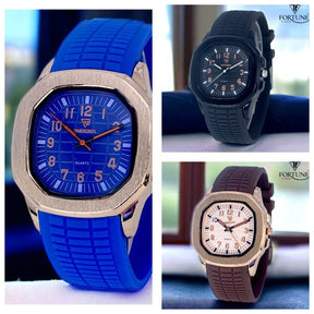 Time Worth Silicon Gents Watch | Analog Quartz Wrist Watch For Boys & Mens (without Box)